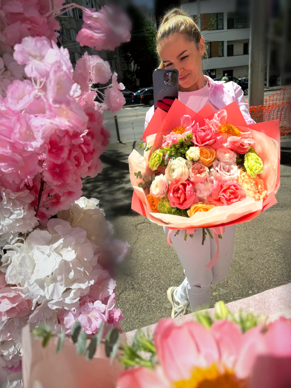 Buchet Coral Sunset