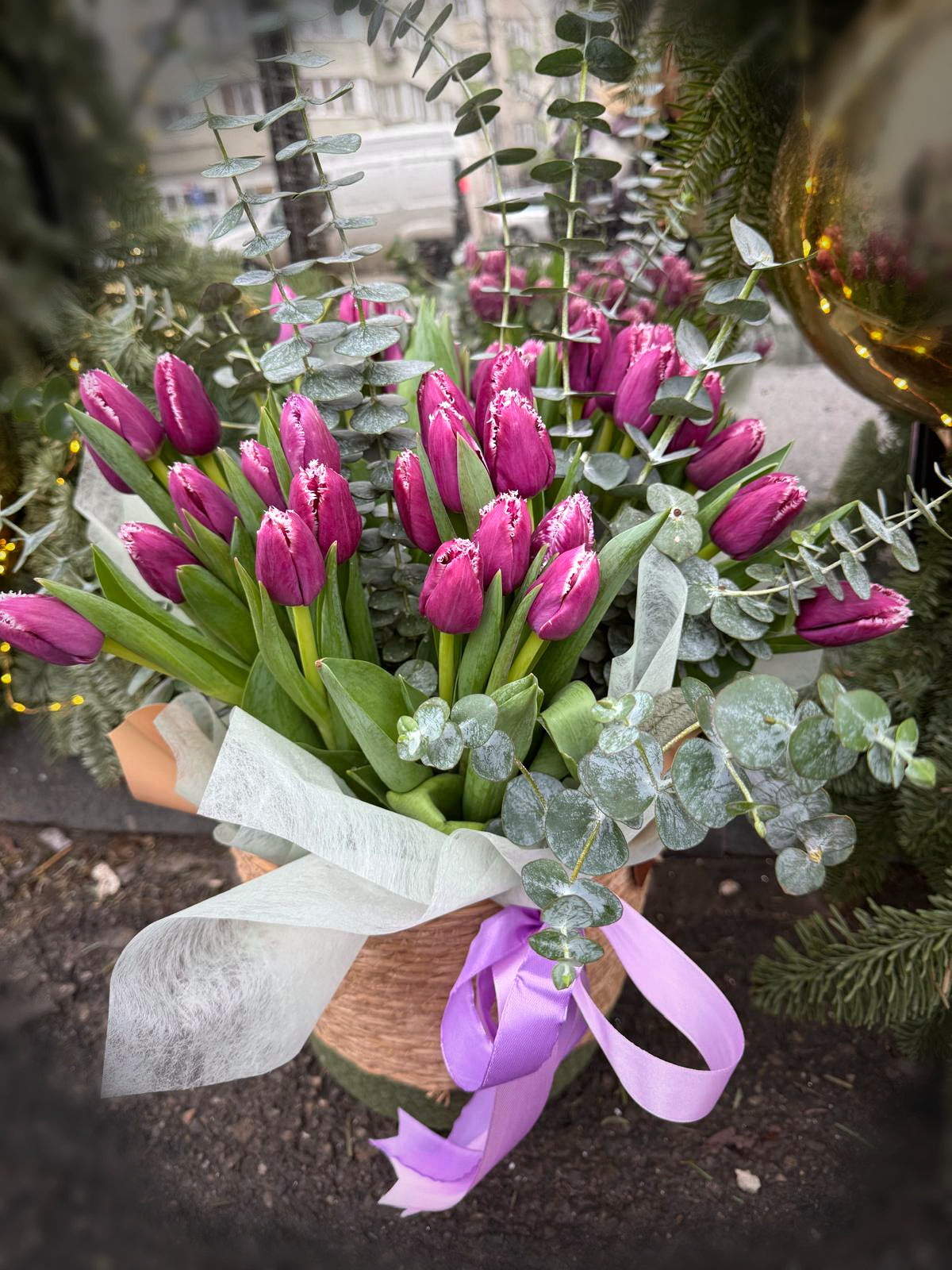 Buchet Lalele Purple