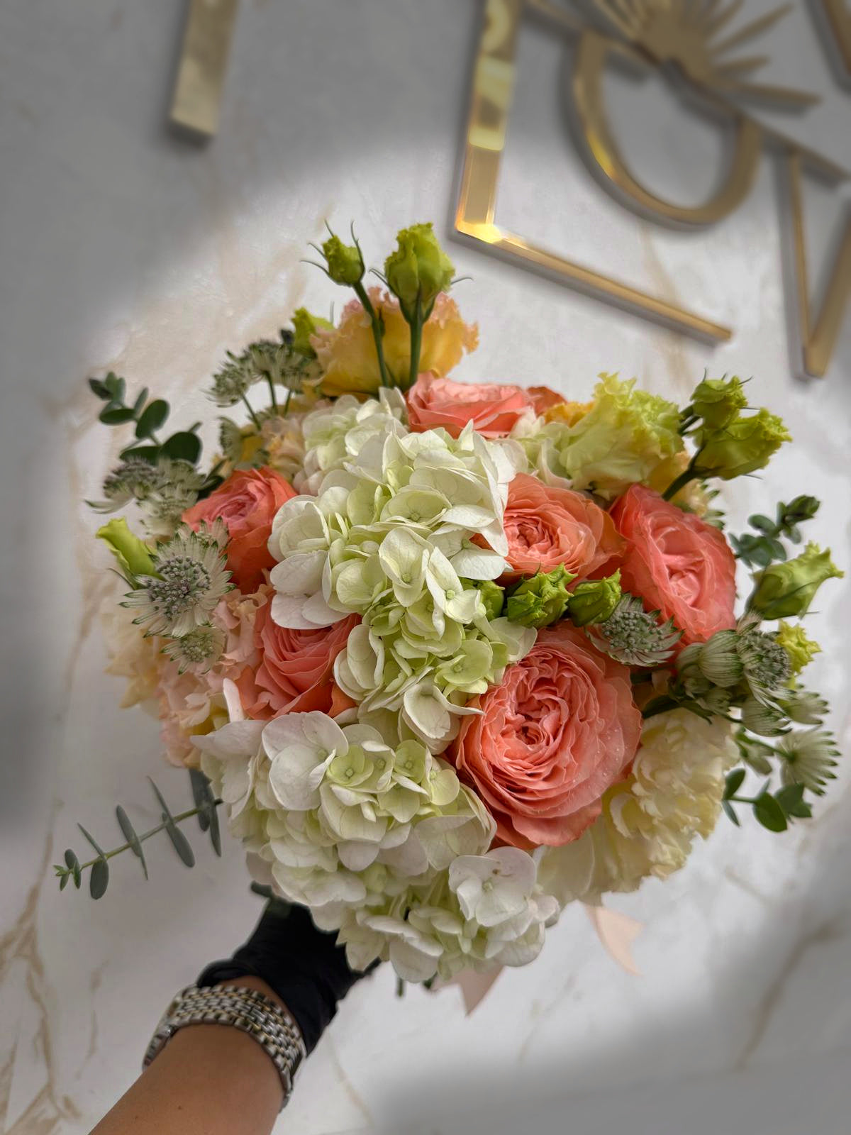 Buchet Peach Whisper